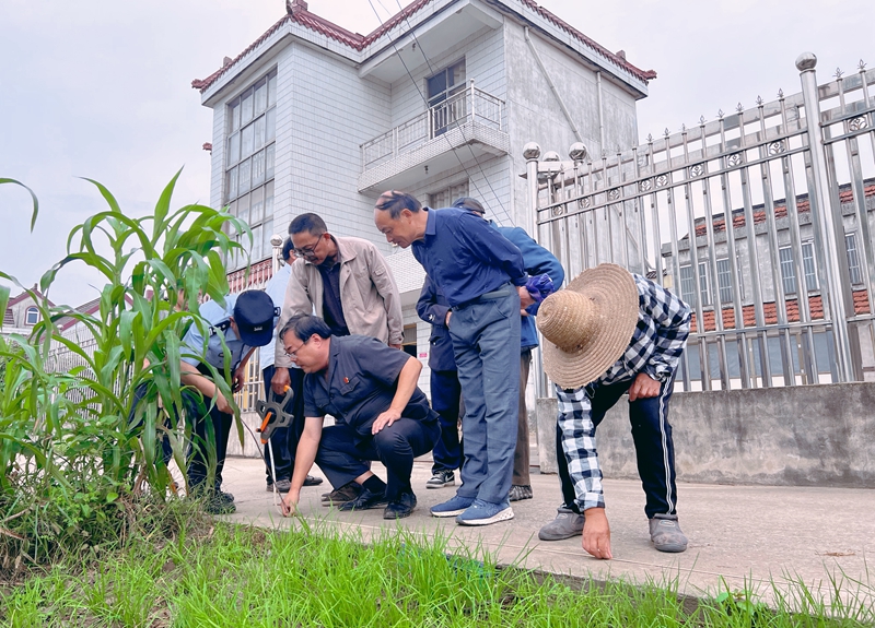 ②干警現場勘測土地邊界.jpg